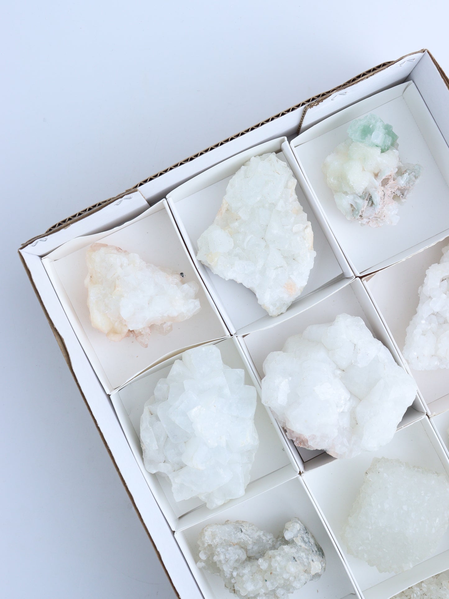 Apophyllite Cluster Flat - Expert Wholesale and Supplier of Wholesale Crystals & Bulk Gemstones, ["Apophyllite","Clusters","Flats"]