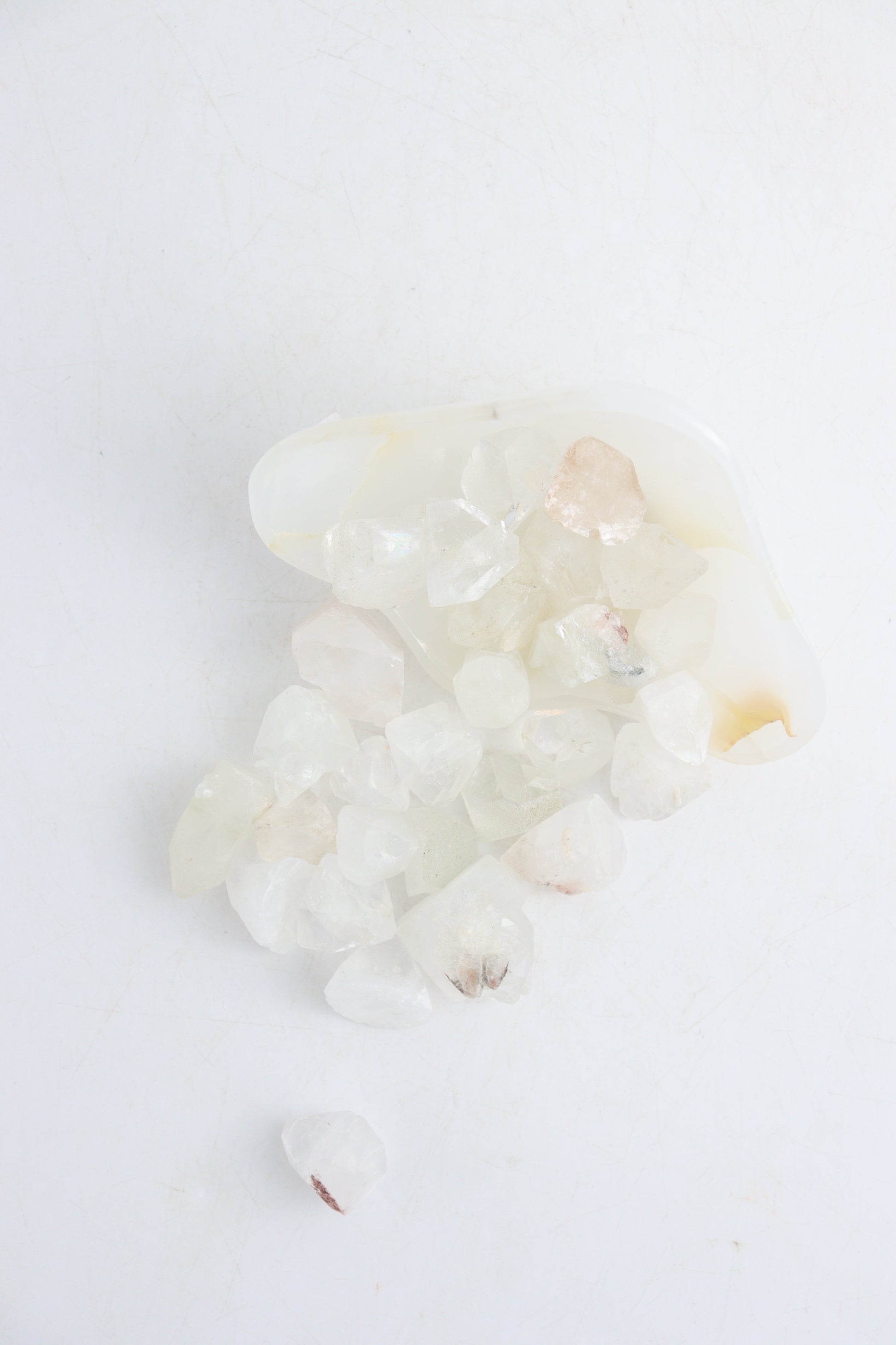 Apophyllite Rough In Onyx Bowl - Expert Supplier of Wholesale Crystals & Bulk Gemstones