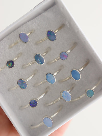 Sterling Silver Australian Opal Rings Set of 12 - Expert Wholesale and Supplier of Wholesale Crystals & Bulk Gemstones, []