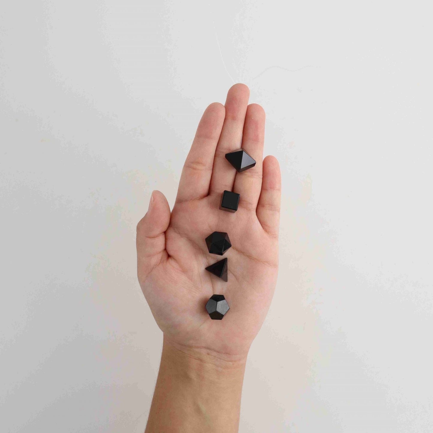 Black Obsidian Geometry Mini Shapes - Expert Vendor of Wholesale Crystals