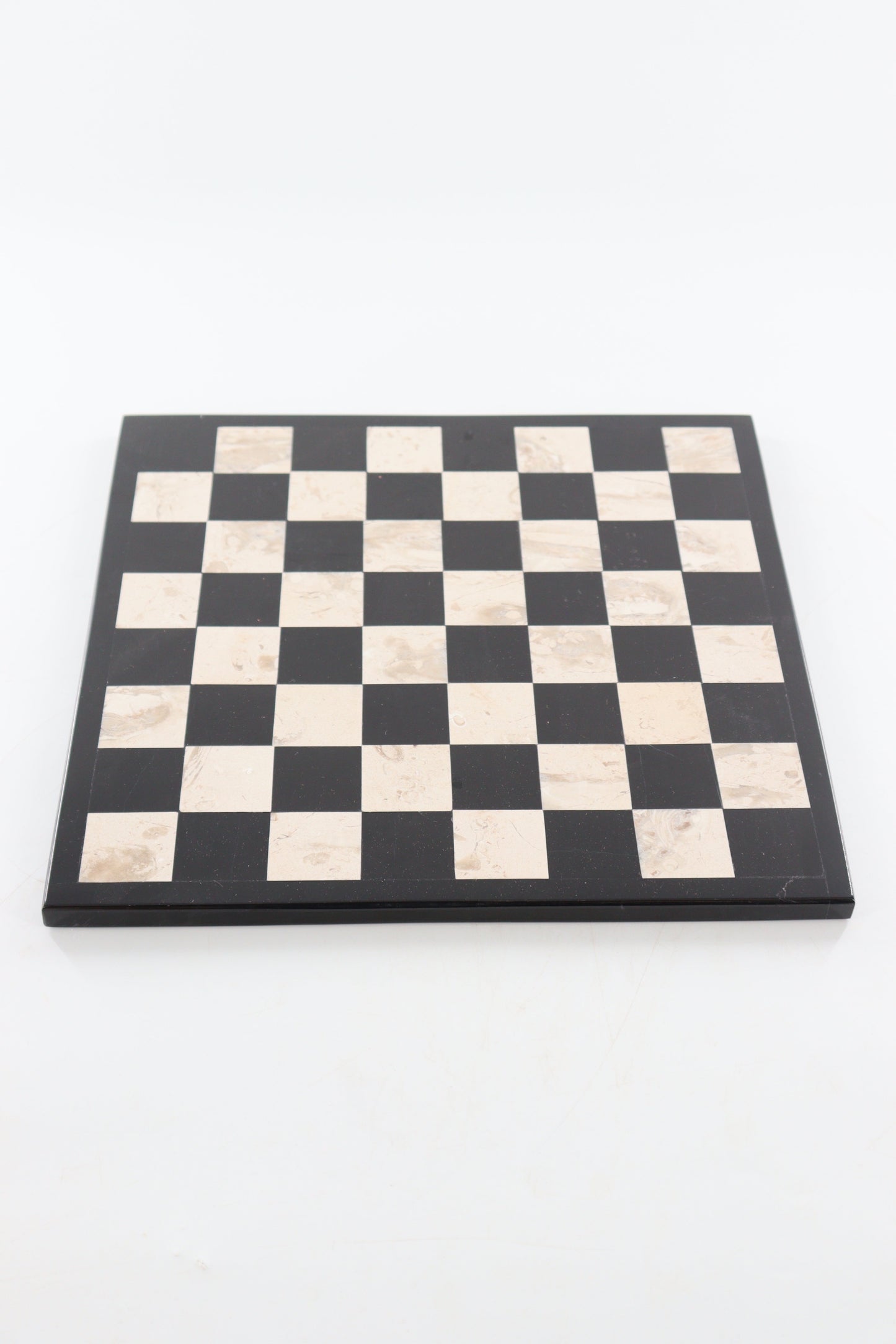 Marble Black and White Chess Set (Large)