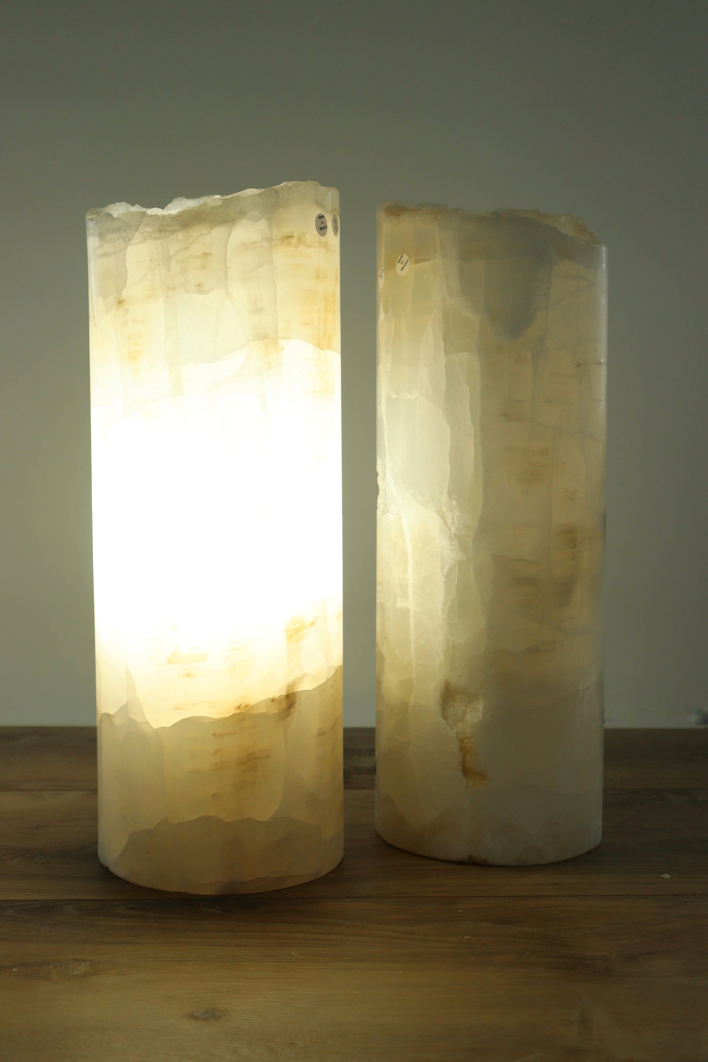 (Blind Pick) White Onyx Lamp Pair