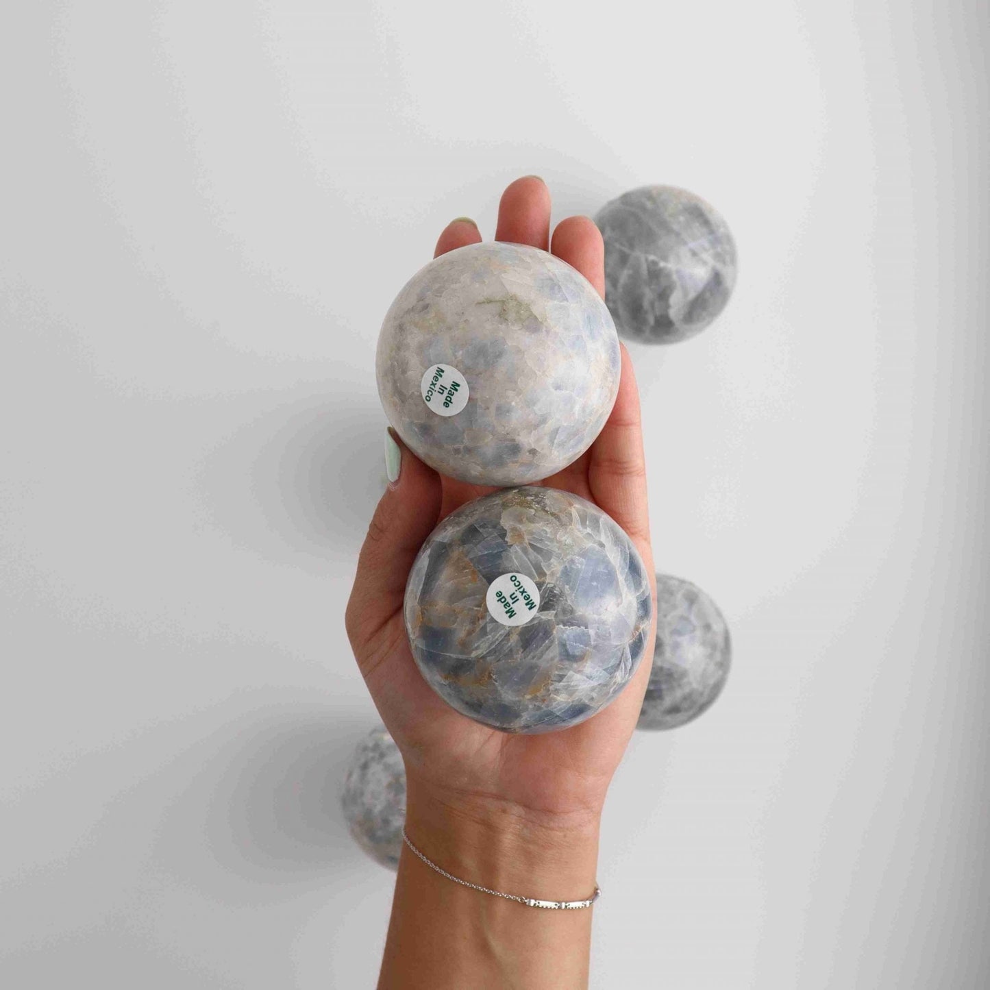 Blue Calcite Spheres - Expert Wholesale and Supplier of Wholesale Crystals & Bulk Gemstones, ["Mexico","Spheres"]