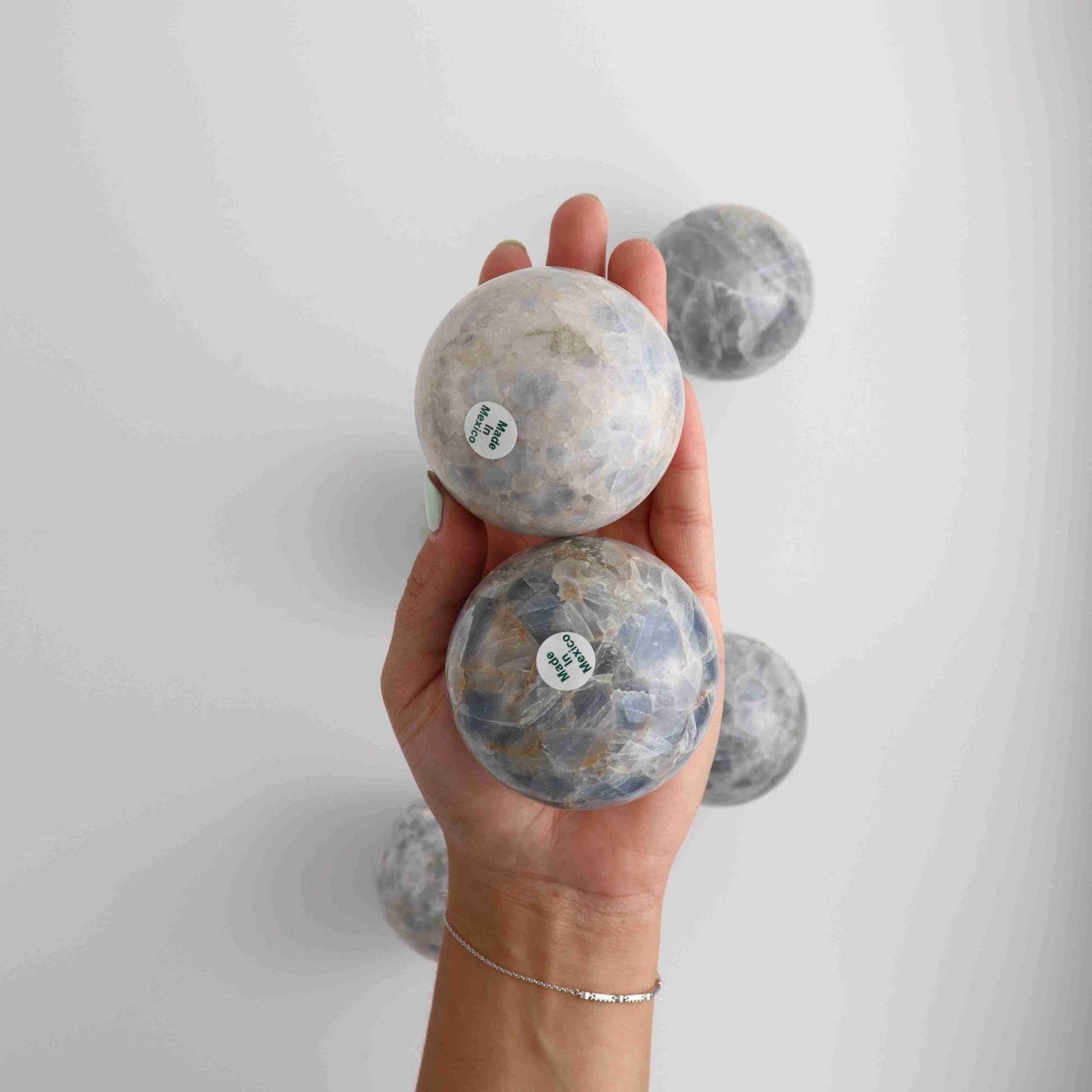 Blue Calcite Spheres - Expert Wholesale and Supplier of Wholesale Crystals & Bulk Gemstones, ["Mexico","Spheres"]