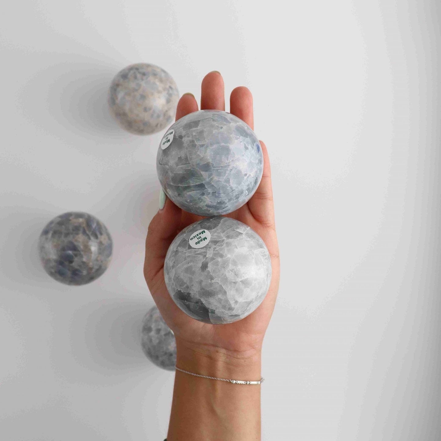 Blue Calcite Spheres - Expert Wholesale and Supplier of Wholesale Crystals & Bulk Gemstones, ["Mexico","Spheres"]