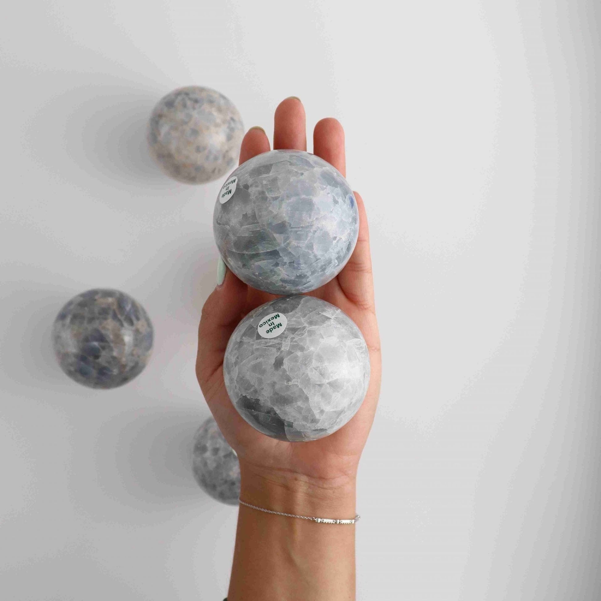 Blue Calcite Spheres - Expert Wholesale and Supplier of Wholesale Crystals & Bulk Gemstones, ["Mexico","Spheres"]