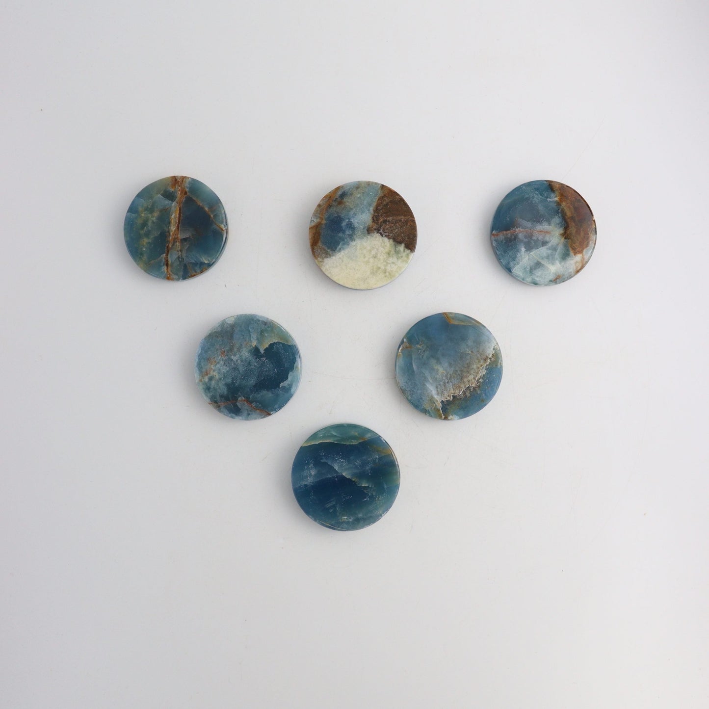 Blue Onyx Discs - Expert Vendor of Wholesale Crystals