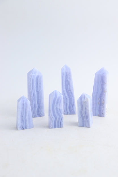 Blue Lace Agate Tower - Expert Supplier of Wholesale Crystals & Bulk Gemstones