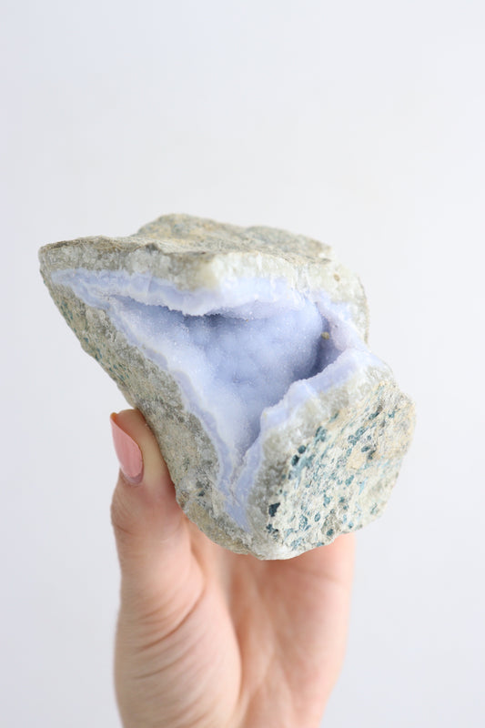 Blue Lace Agate Cluster Flat