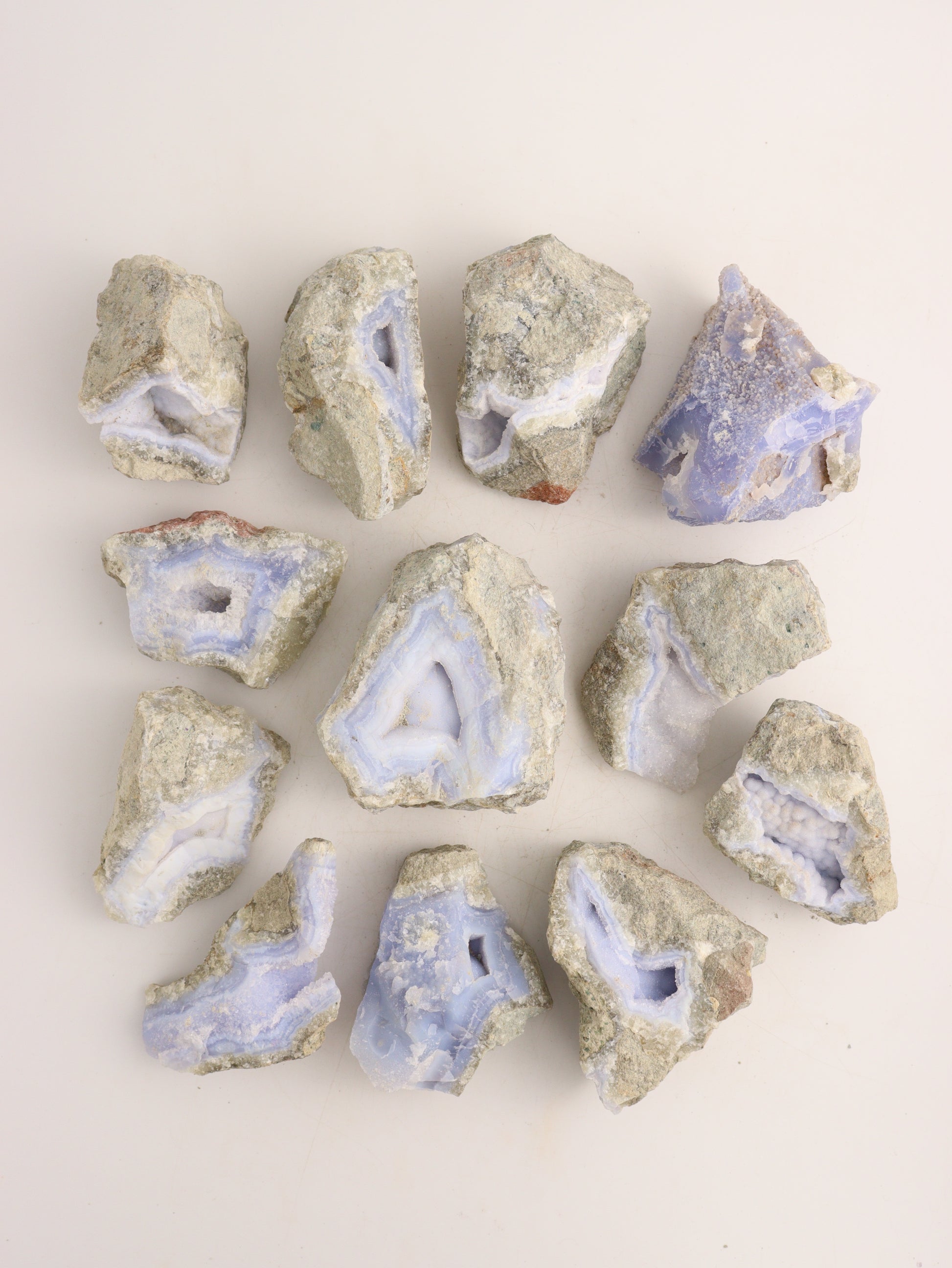 Blue Lace Agate Flat - Mi Esperanza Minerals