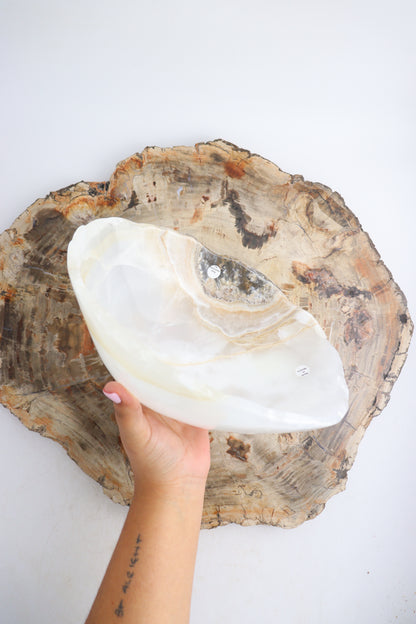 White Onyx Bowl