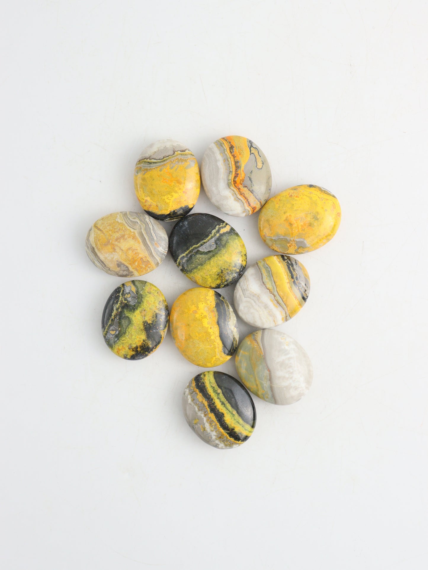Bumblebee Jasper Palm Stones - Expert Wholesale and Supplier of Wholesale Crystals & Bulk Gemstones, ["Bumblebee Jasper","Palm Stones"]