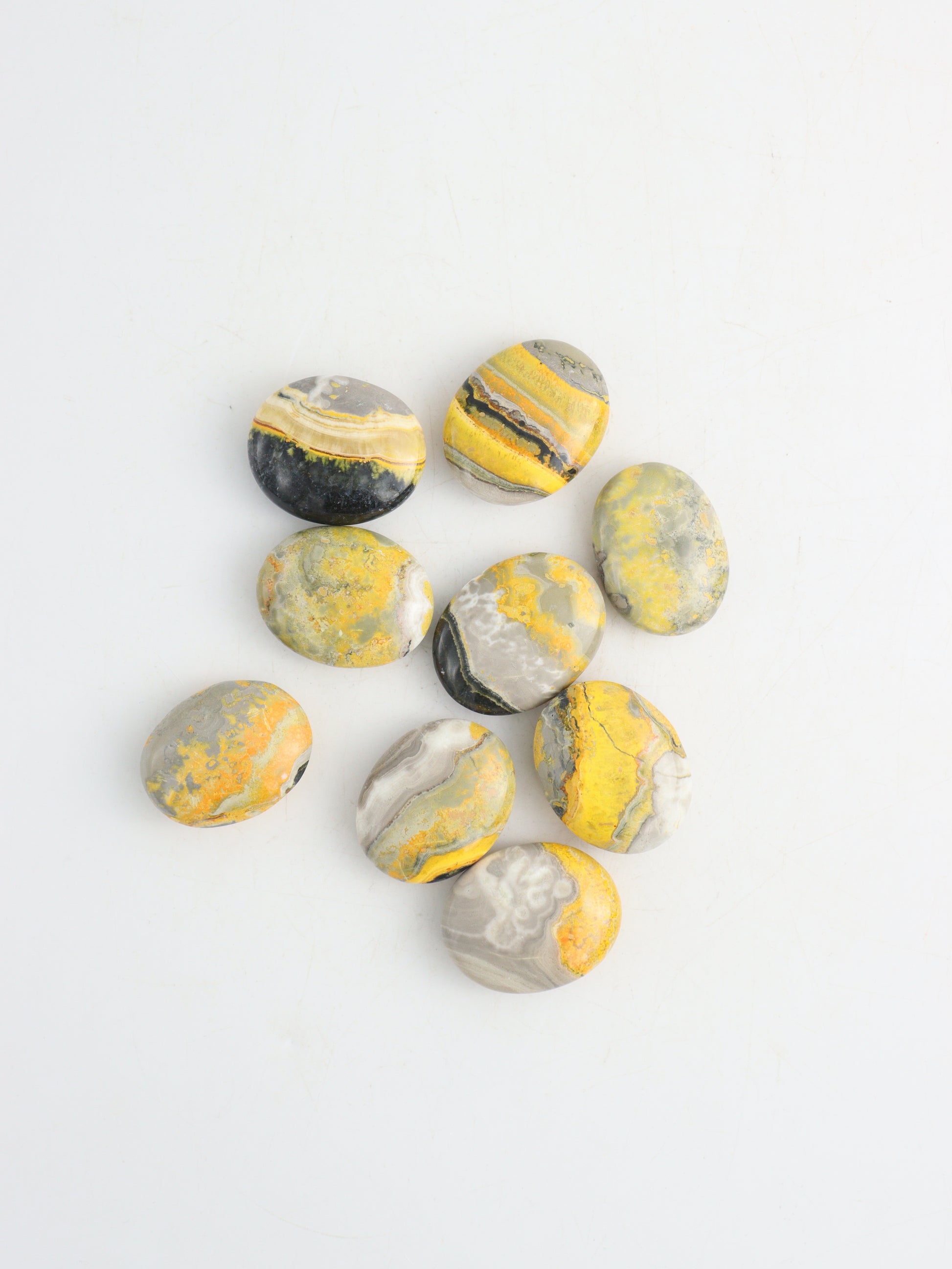 Bumblebee Jasper Palm Stones - Expert Wholesale and Supplier of Wholesale Crystals & Bulk Gemstones, ["Bumblebee Jasper","Palm Stones"]