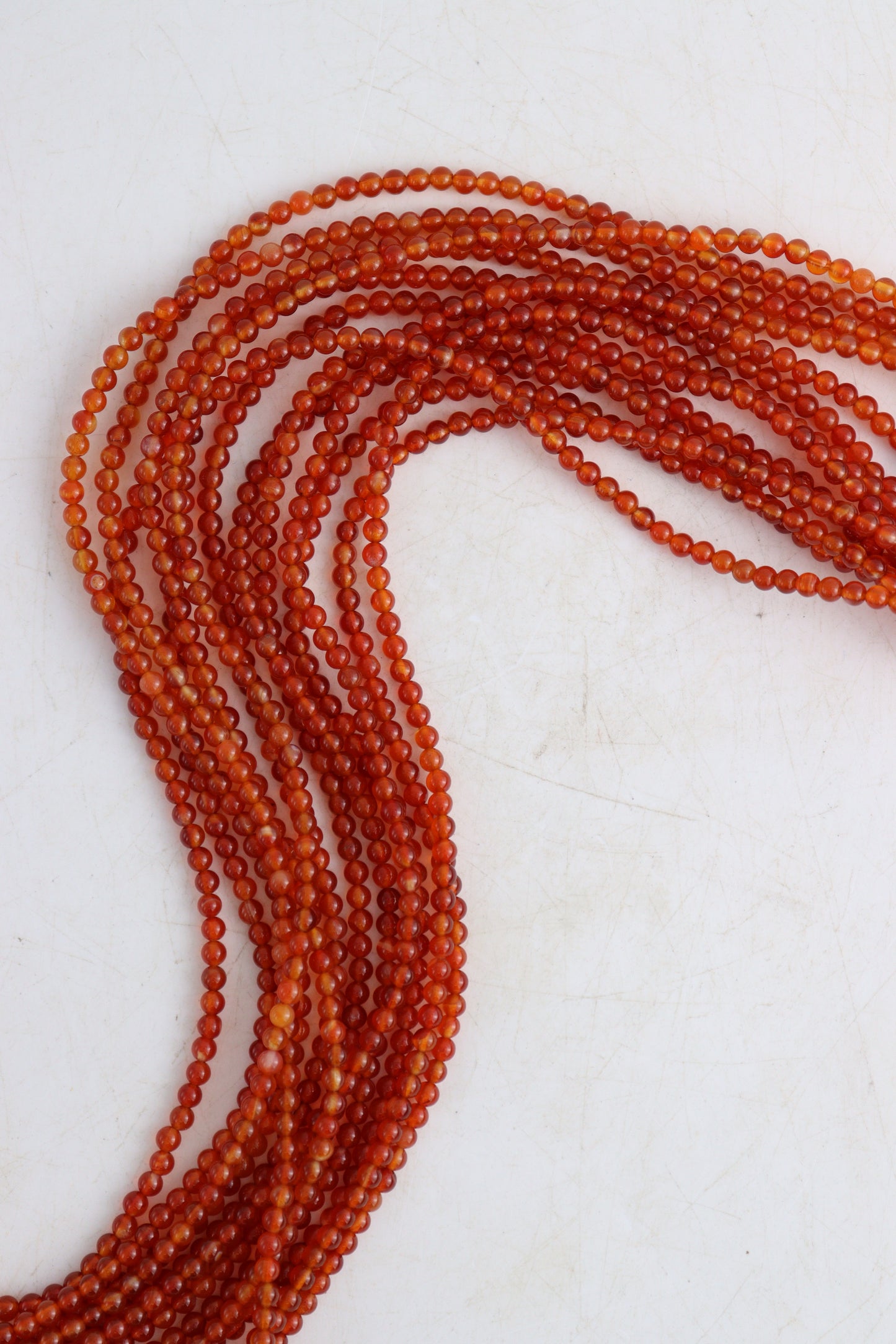 Carnelian 4mm Round Beads