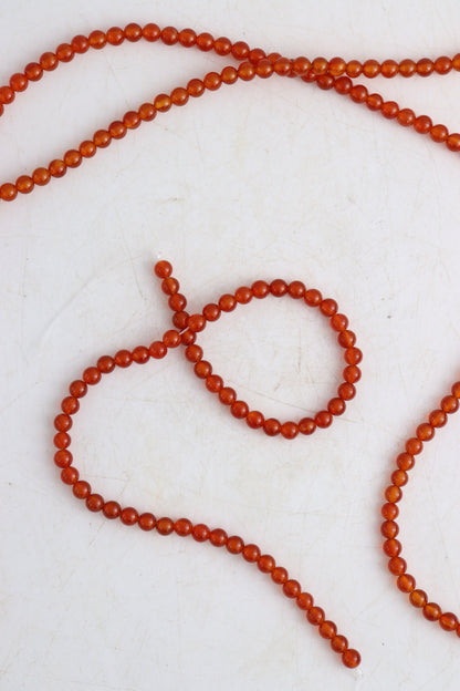 Carnelian 6mm Round Beads