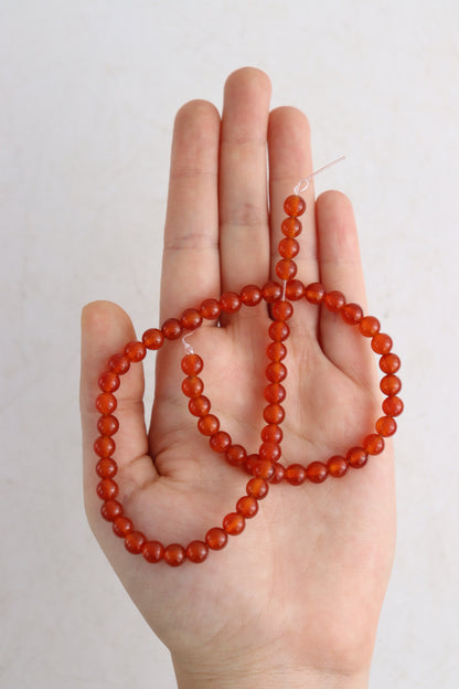 Carnelian 6mm Round Beads