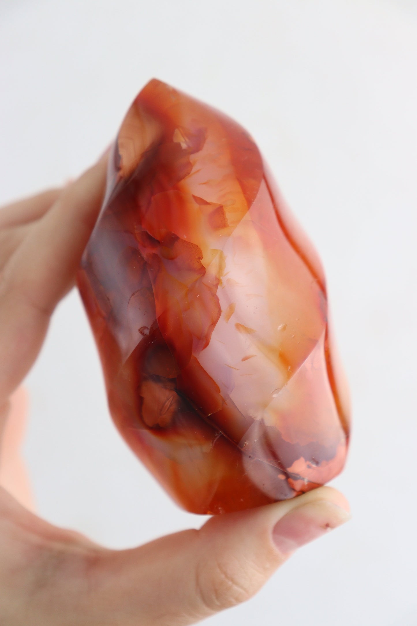Carnelian Flames Flat - Expert Supplier of Wholesale Crystals & Bulk Gemstones