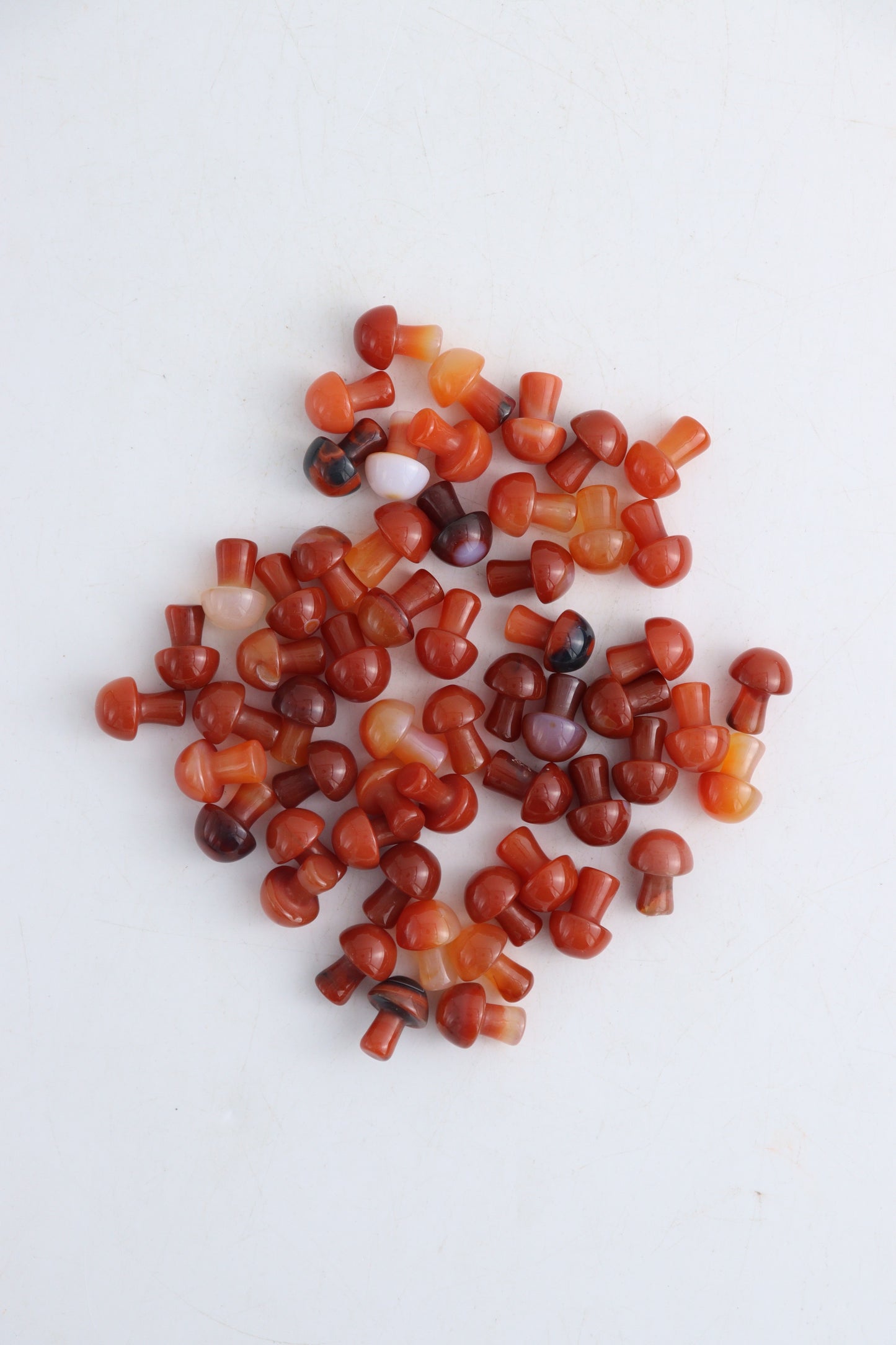 Carnelian Mini Mushrooms (250 grams)