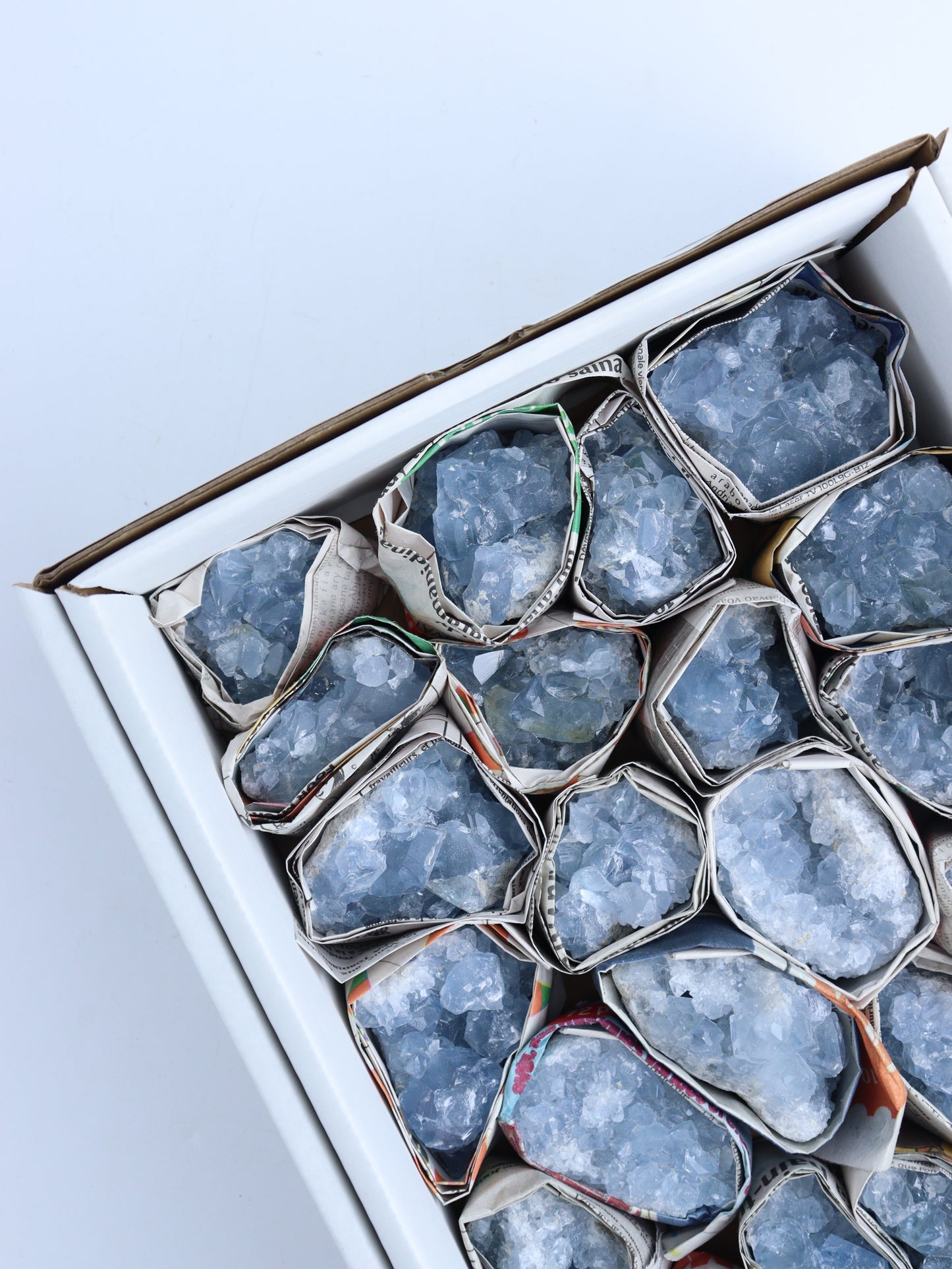 Celestite Cluster Flat - Expert Wholesale and Supplier of Wholesale Crystals & Bulk Gemstones, ["Celestite","Flats"]