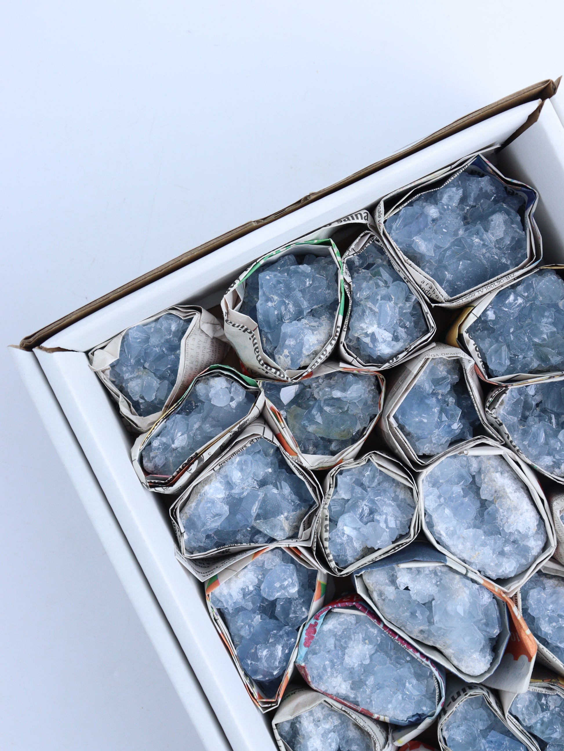 Celestite Cluster Flat - Expert Wholesale and Supplier of Wholesale Crystals & Bulk Gemstones, ["Celestite","Flats"]