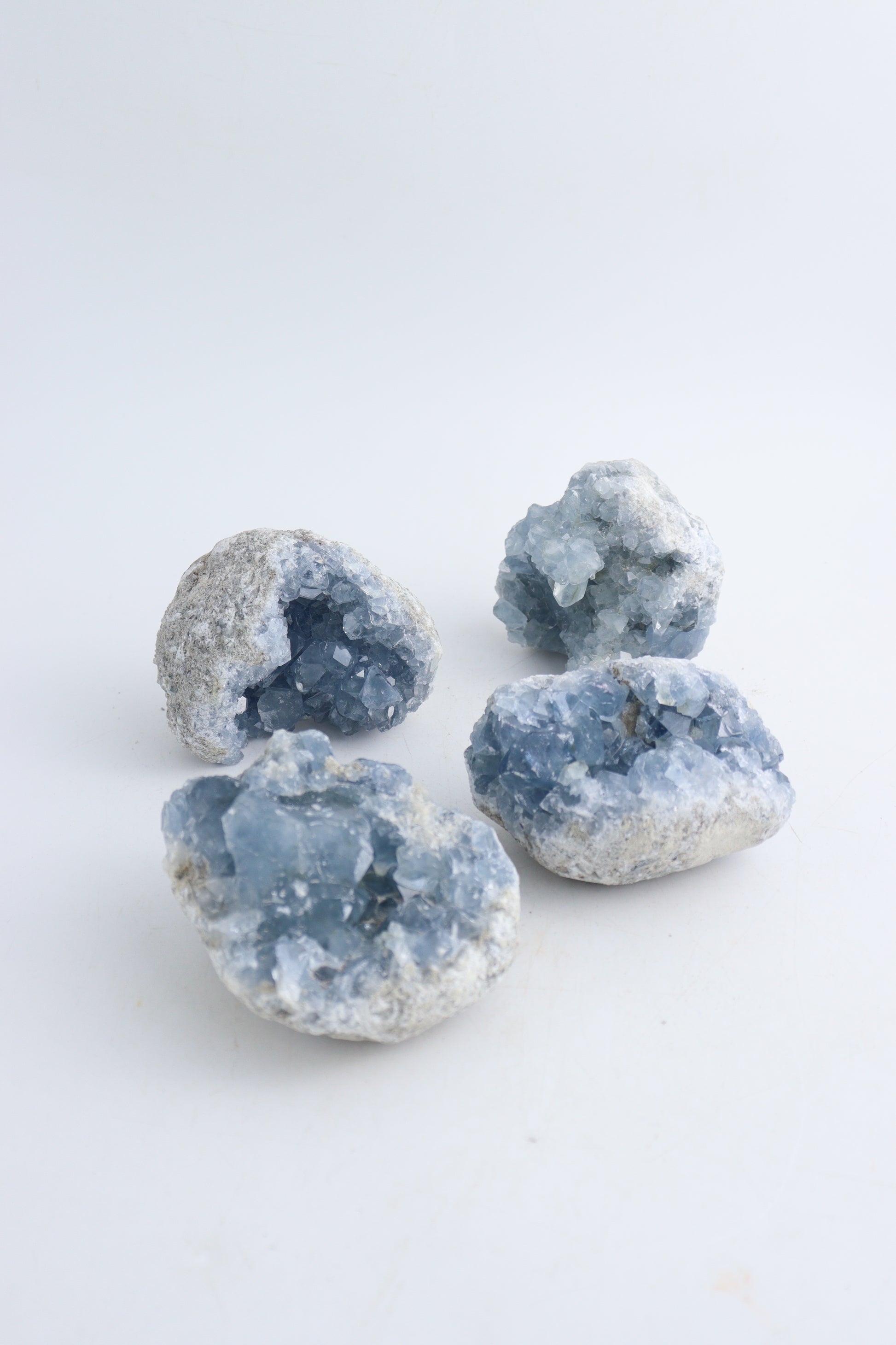 Celestite Clusters - Mi Esperanza Minerals