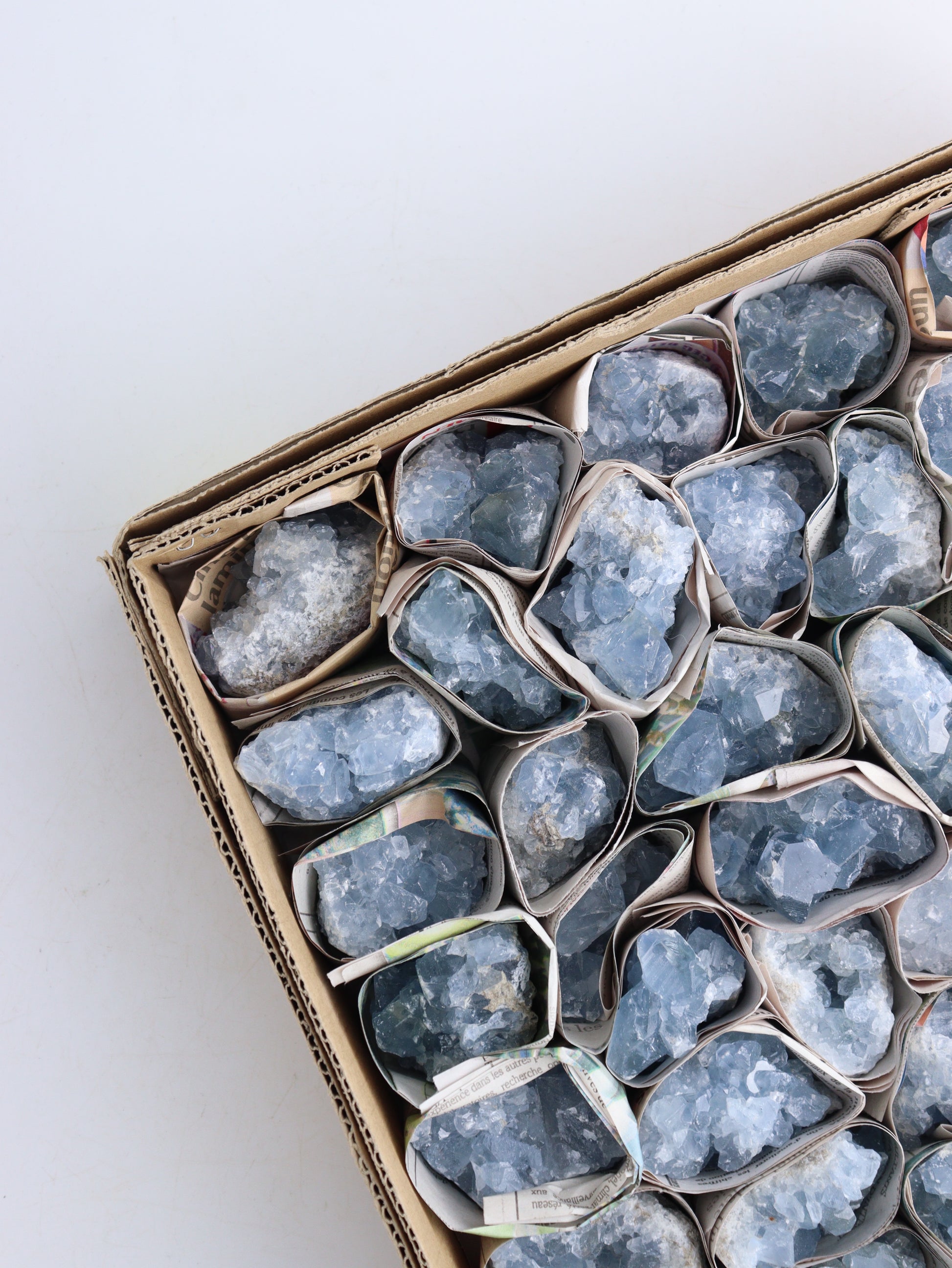 Celestite Flat - Expert Wholesale and Supplier of Wholesale Crystals & Bulk Gemstones, ["Celestite","Clusters","Flats"]