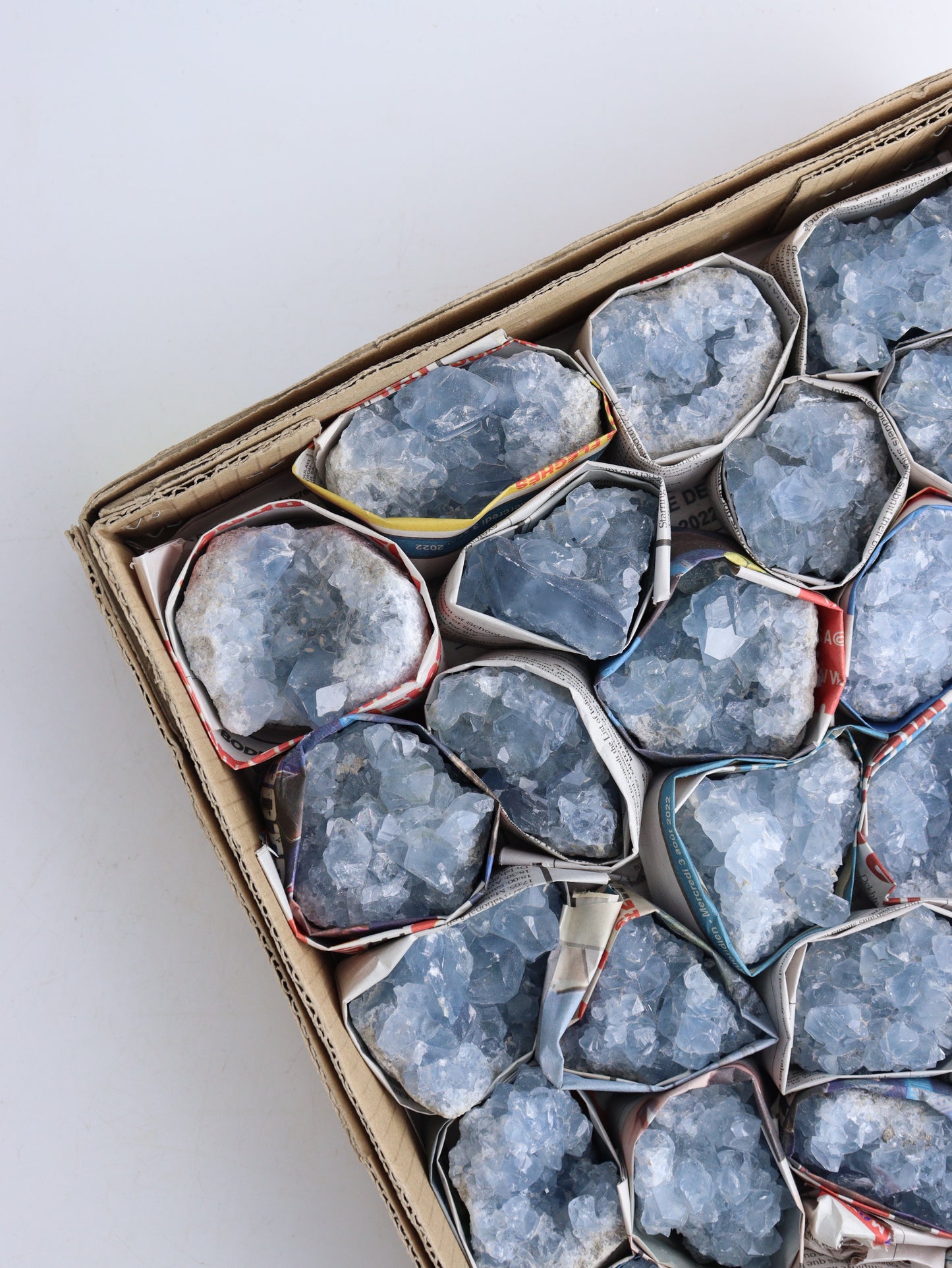 Celestite Flat - Expert Wholesale and Supplier of Wholesale Crystals & Bulk Gemstones, ["Celestite","Clusters","Flats"]