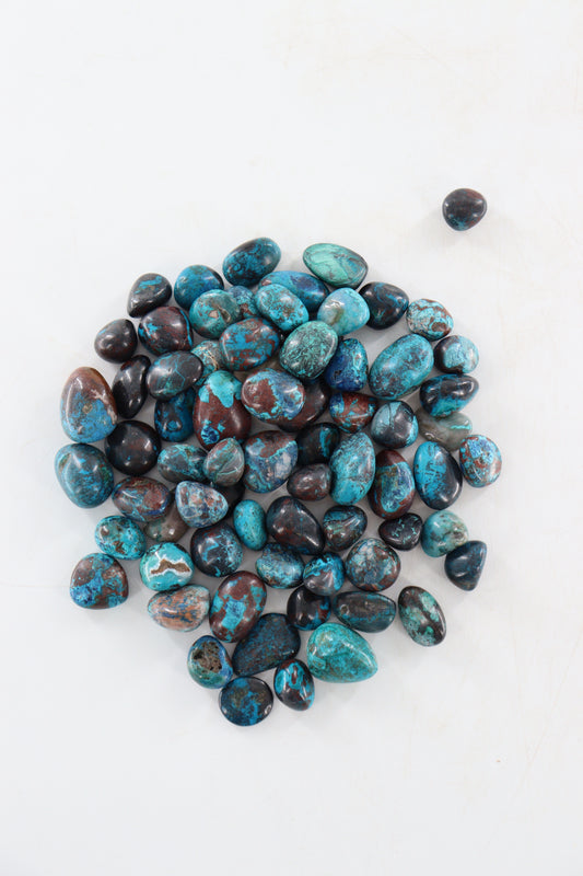 1 Kg Chrysocolla Shattuckite Azurite Dioptase Malachite Cuprite Hematite Quartz Tumbles