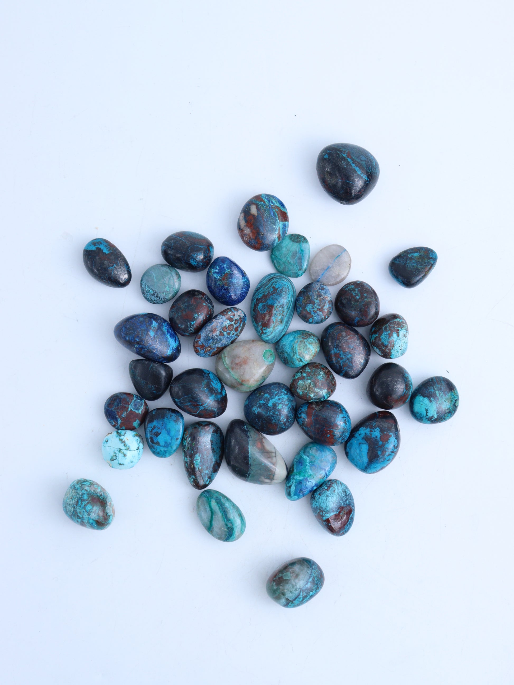 Chrysocolla Tumbles - Expert Wholesale and Supplier of Wholesale Crystals & Bulk Gemstones, ["Chrysocolla","Tumbles"]