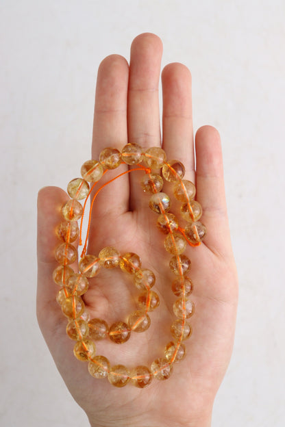 Citrine 10mm Round Beads