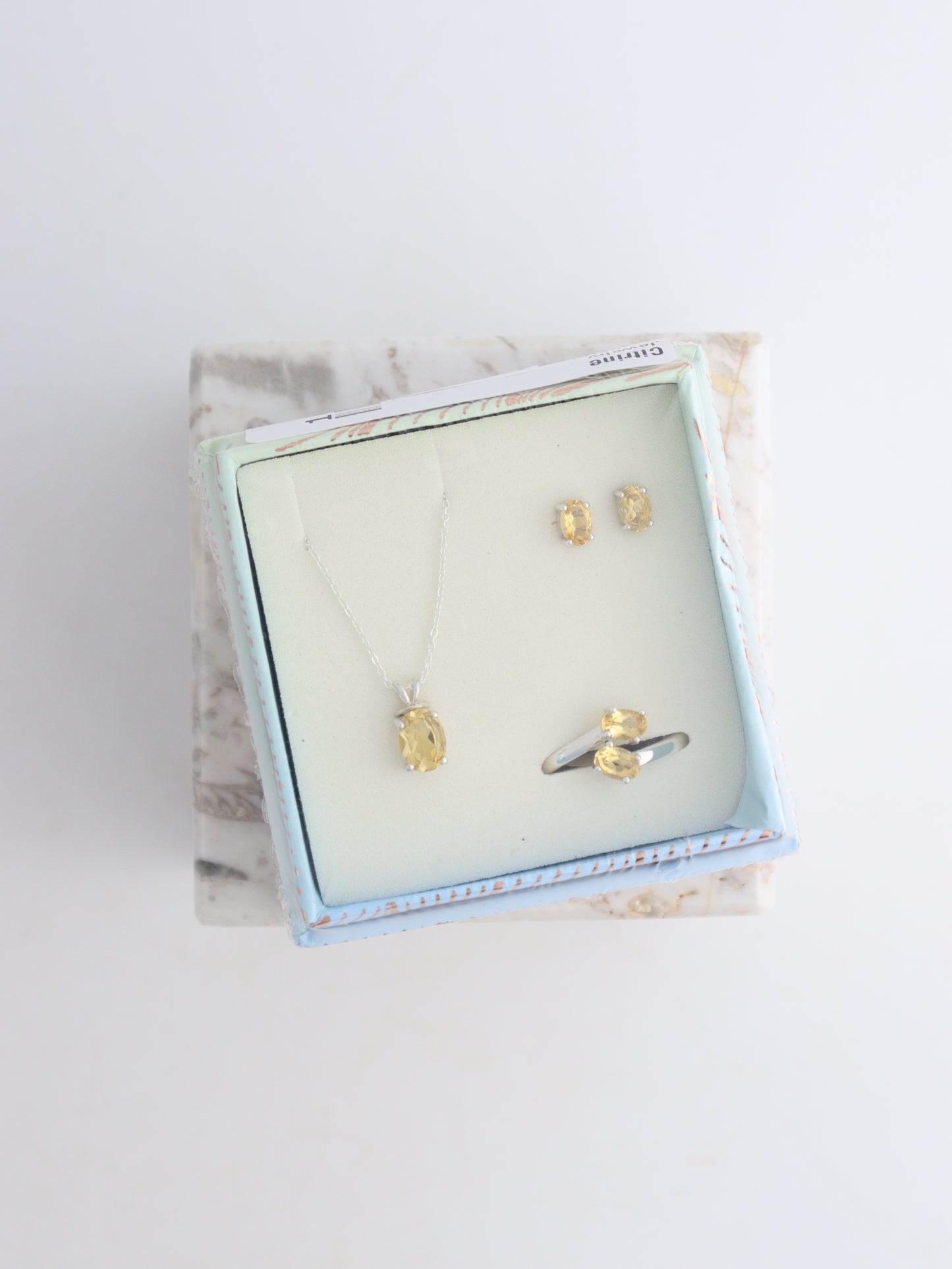Citrine Jewelry Gift Set - Expert Wholesale and Supplier of Wholesale Crystals & Bulk Gemstones, ["Citrine","earrings","Jewelry","Ring","rings"]