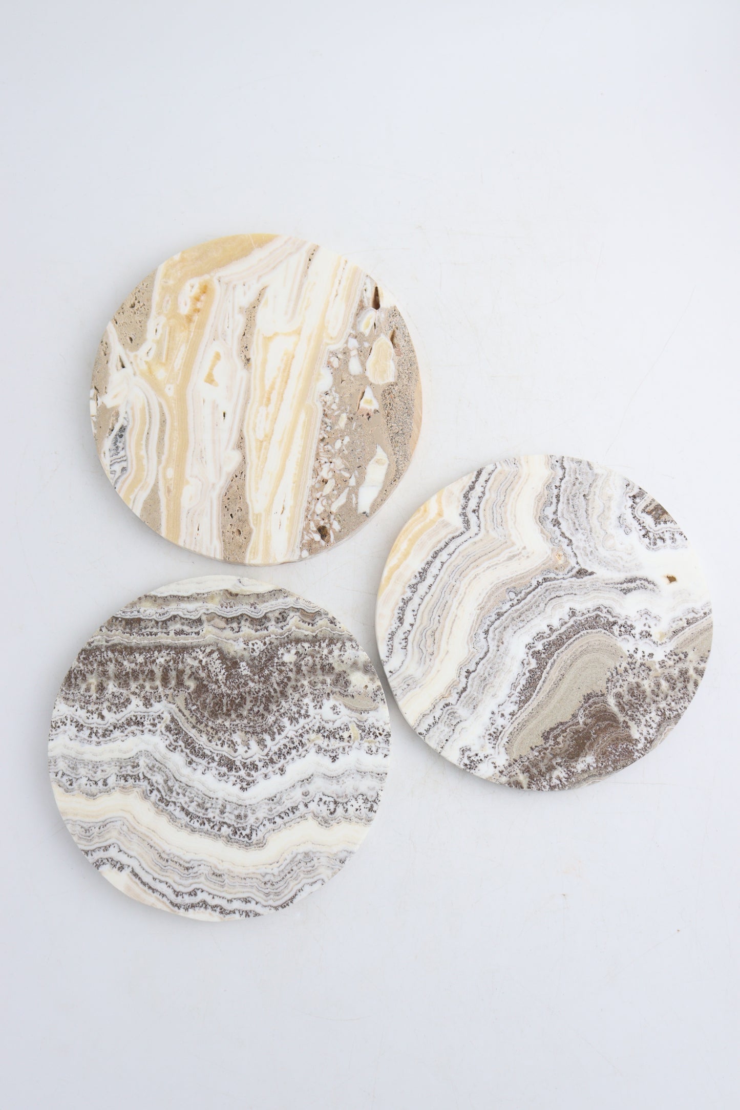 Dendrite Calcite Round Slices