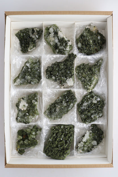 Epidote Cluster Flat