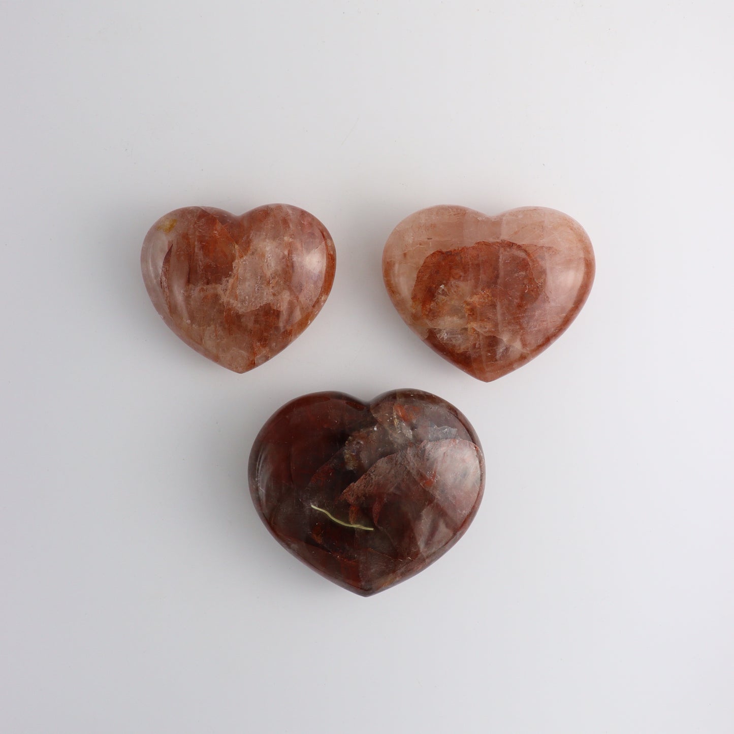 Fire Quartz Hearts - Expert Wholesale and Supplier of Wholesale Crystals & Bulk Gemstones, ["Fire Quartz","Hearts","Madagascar","Quartz"]