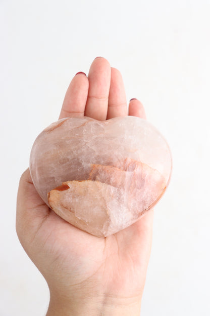 Fire Quartz Hearts Set of 6 - Expert Supplier of Wholesale Crystals & Bulk Gemstones