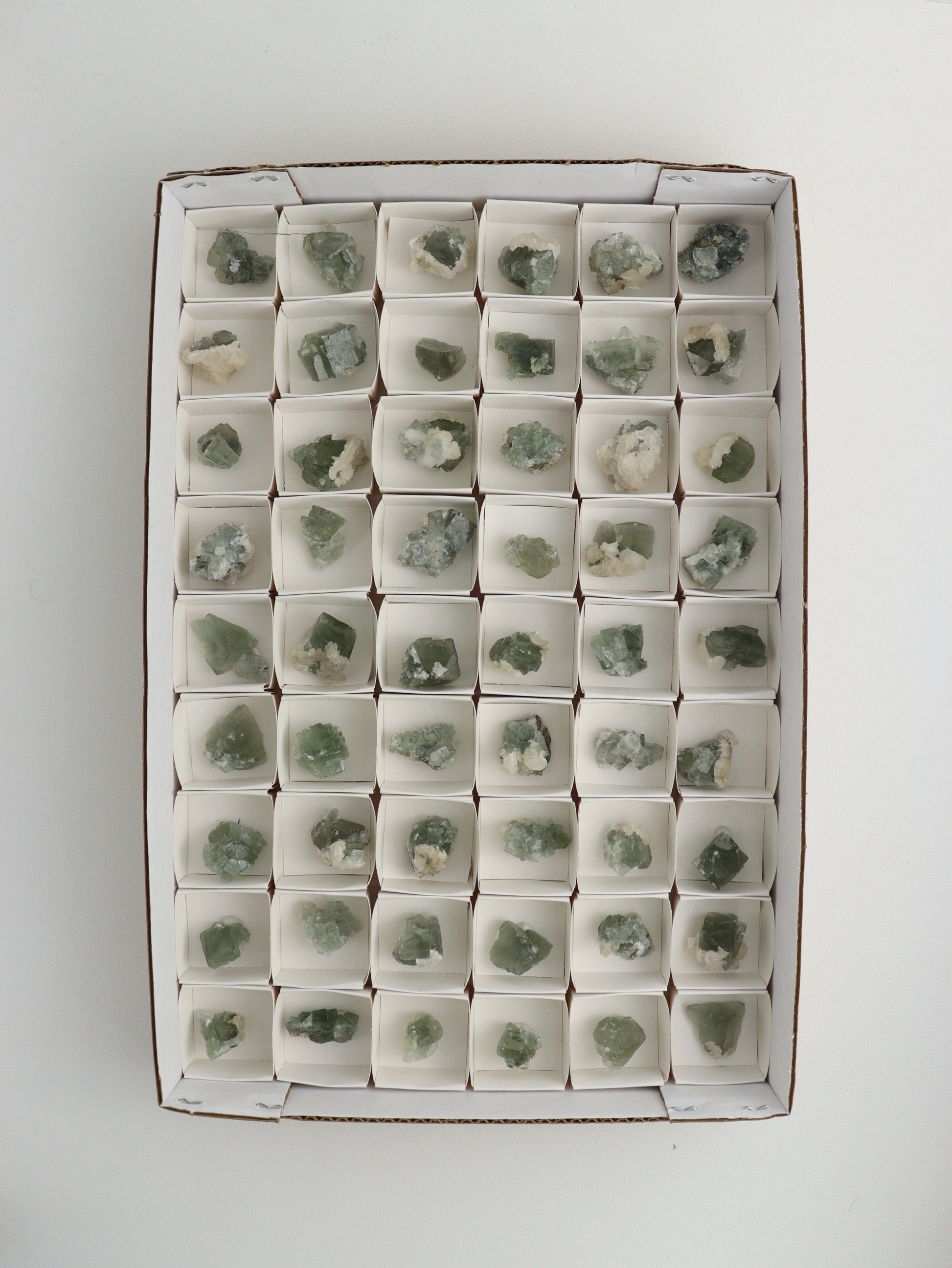 Fluorite with Calcite Flat - Expert Wholesale and Supplier of Wholesale Crystals & Bulk Gemstones, ["calcite","flat","fluorite"]