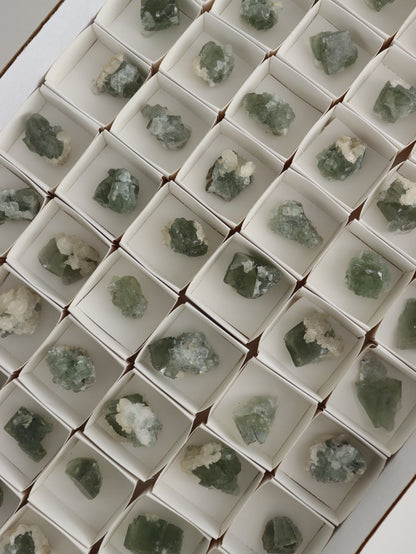 Fluorite with Calcite Flat - Expert Wholesale and Supplier of Wholesale Crystals & Bulk Gemstones, ["calcite","flat","fluorite"]