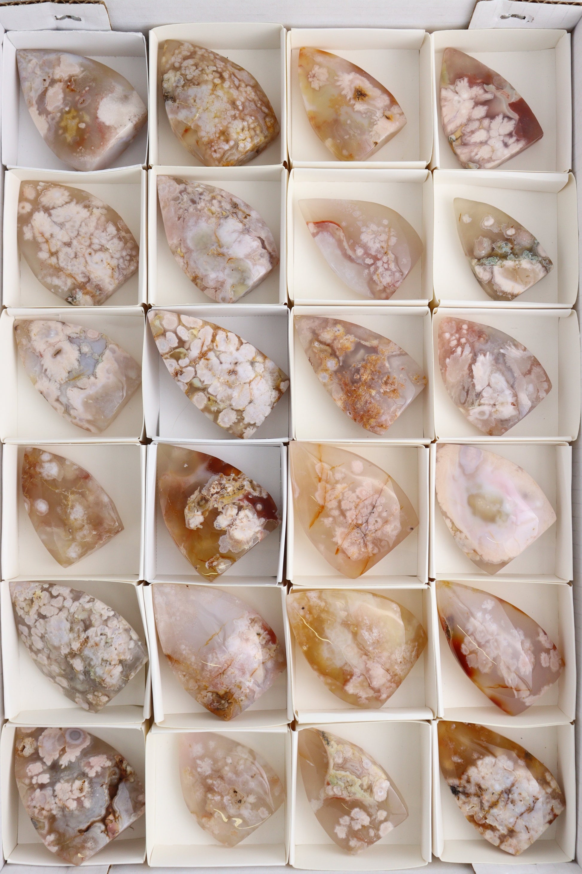 Flower Agate Freeforms - Expert Supplier of Wholesale Crystals & Bulk Gemstones