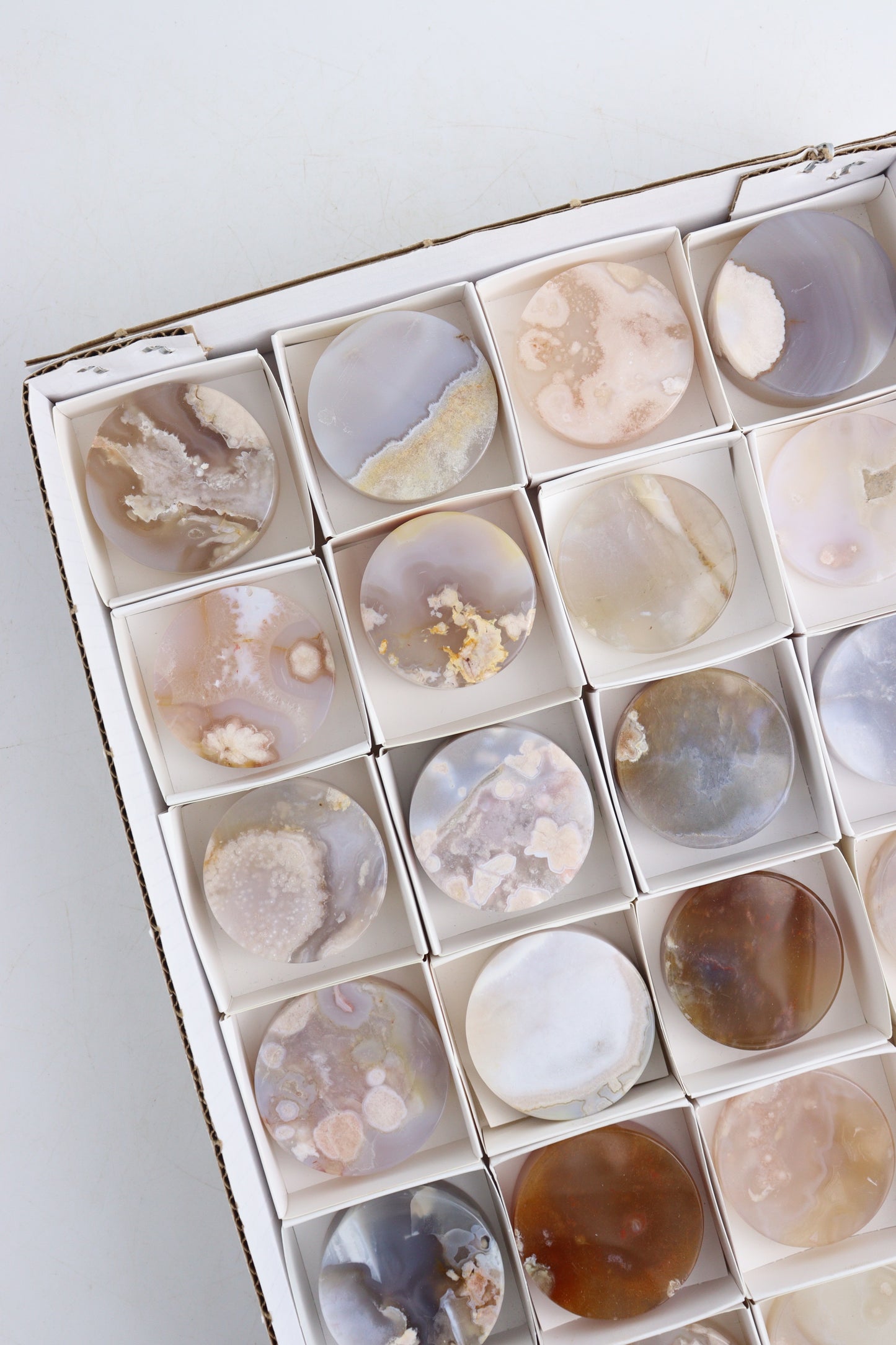 Flower Agate Slices Flat - Expert Supplier of Wholesale Crystals & Bulk Gemstones
