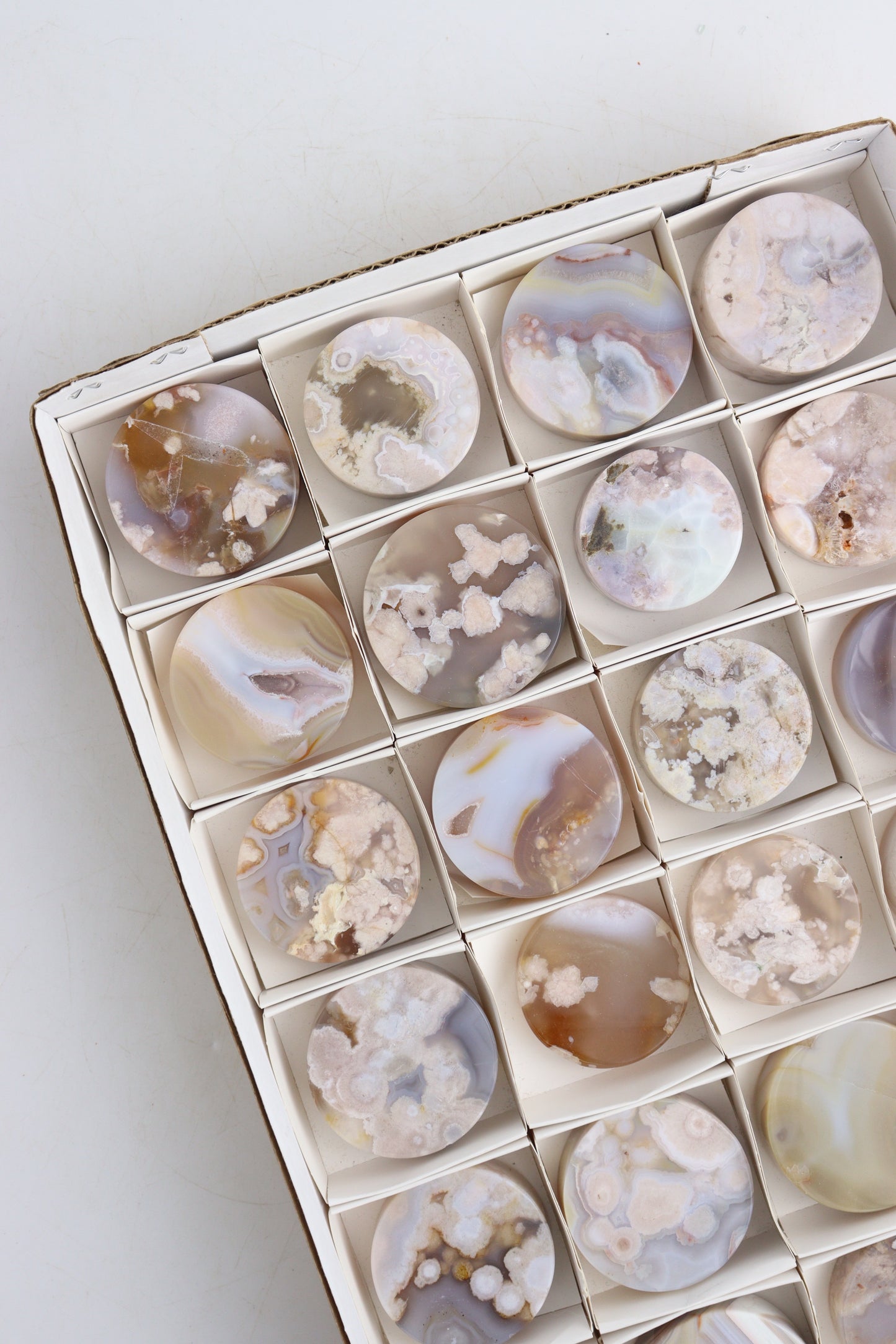 Flower Agate Slices Flat - Expert Supplier of Wholesale Crystals & Bulk Gemstones
