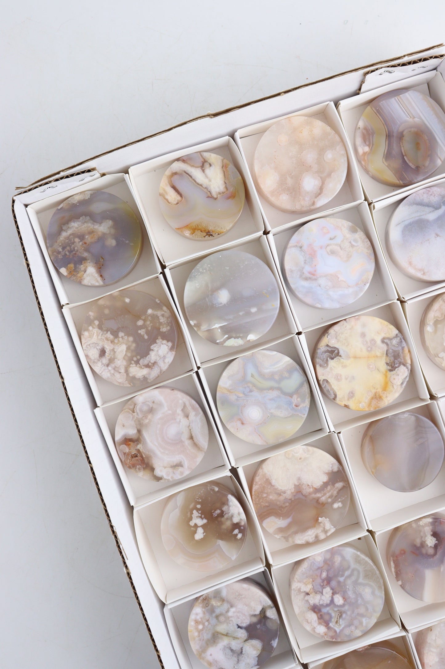 Flower Agate Slices Flat - Expert Supplier of Wholesale Crystals & Bulk Gemstones