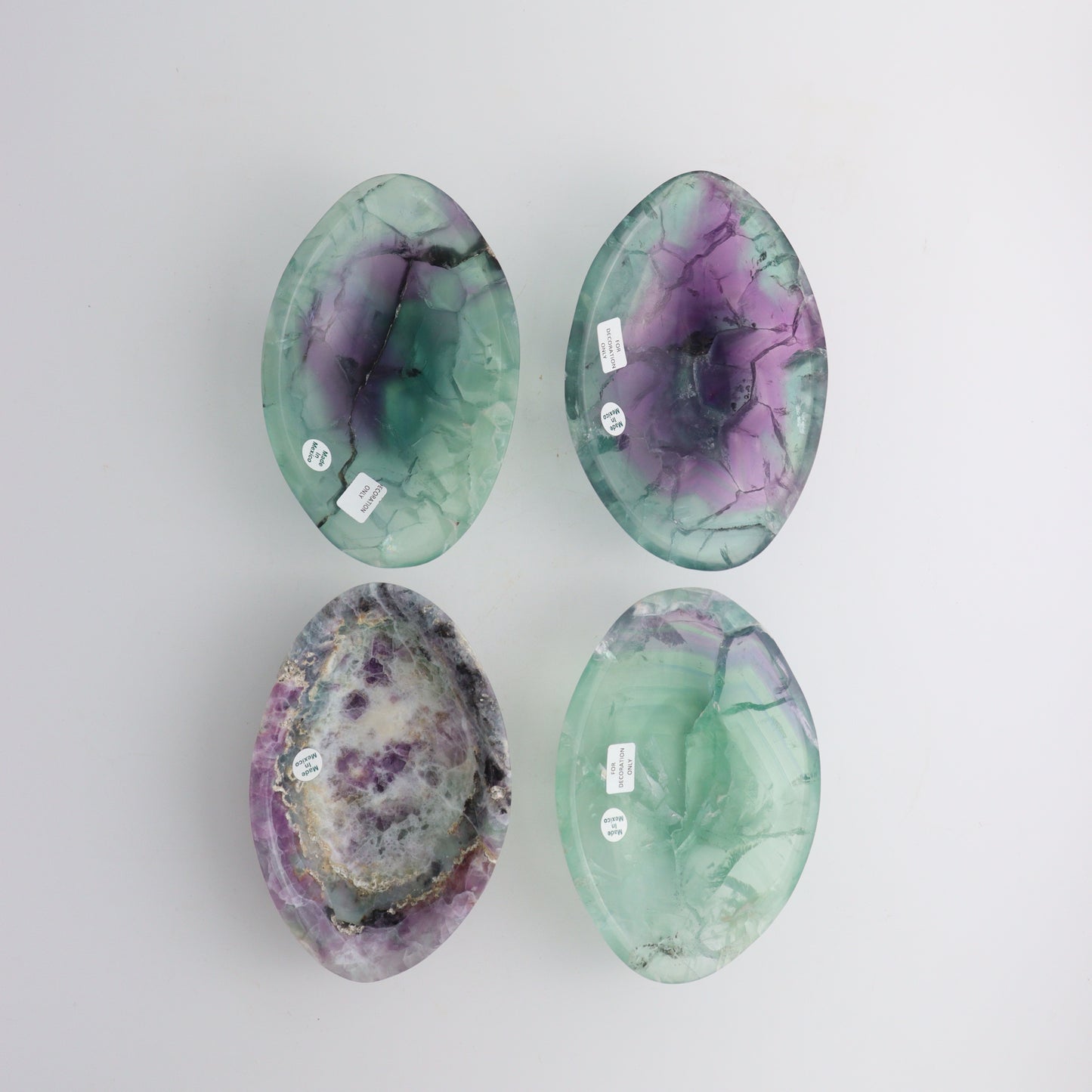 Fluorite Bowl Set - Expert Wholesale and Supplier of Wholesale Crystals & Bulk Gemstones, ["Bowls","Fluorite","Mexico"]
