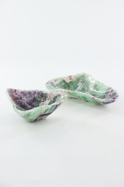 Fluorite Bowls Pair - Expert Supplier of Wholesale Crystals & Bulk Gemstones