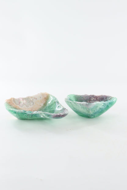 Fluorite Bowls Pair - Expert Supplier of Wholesale Crystals & Bulk Gemstones