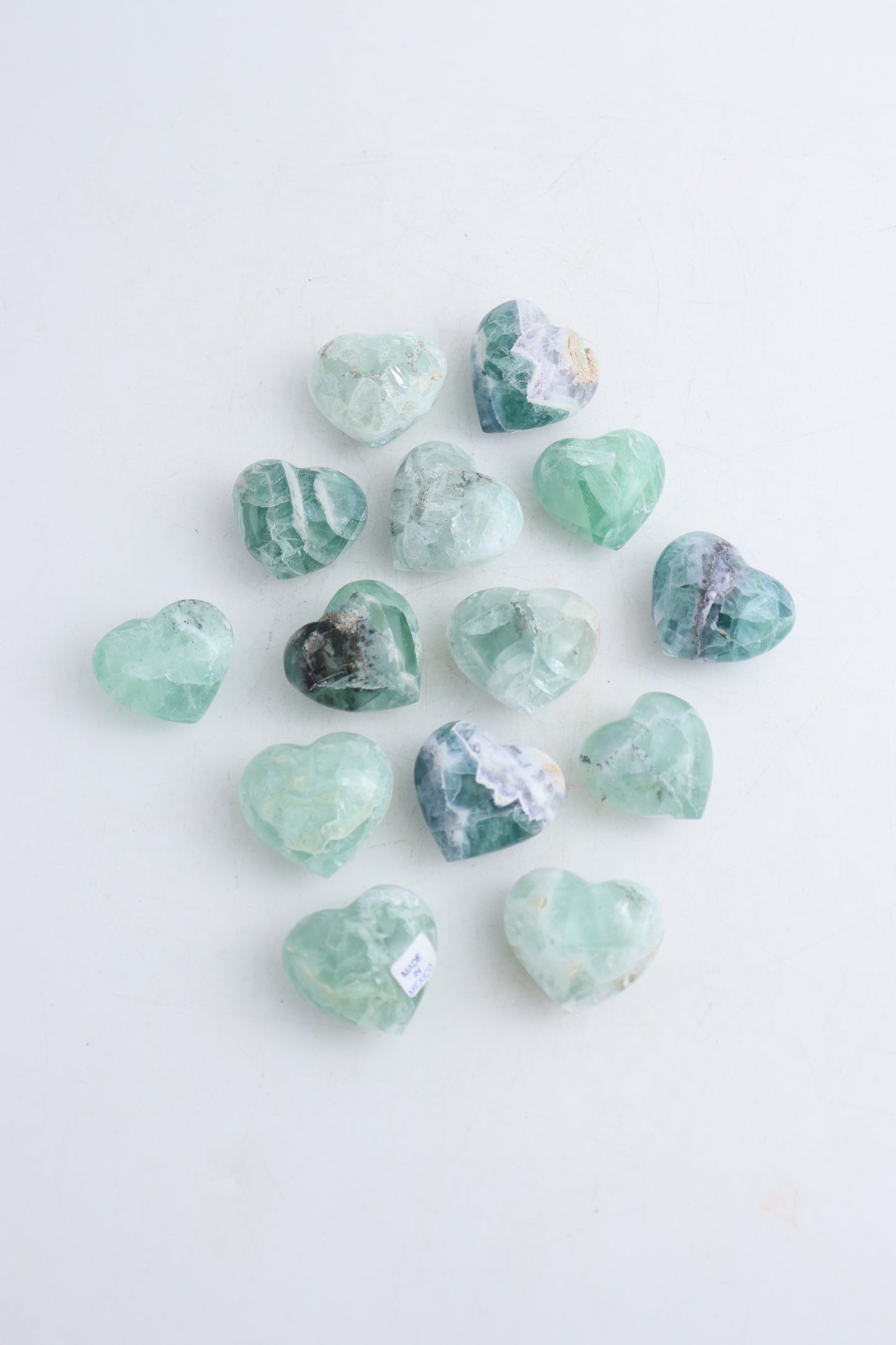 Fluorite Hearts - Expert Wholesale and Supplier of Wholesale Crystals & Bulk Gemstones, ["Fluorite","Mexico","Spheres"]
