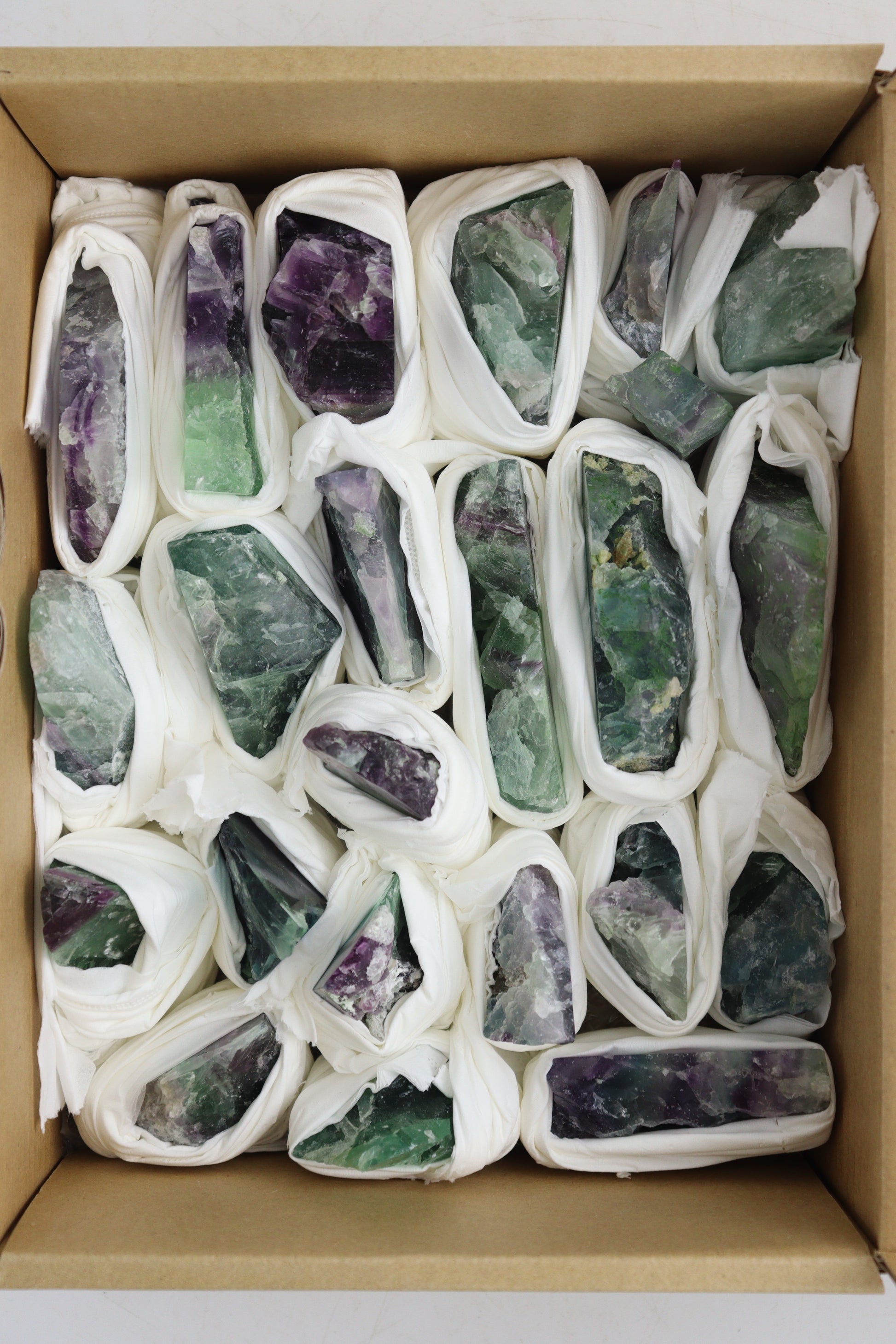 Fluorite Half Polished Flat - Expert Supplier of Wholesale Crystals & Bulk Gemstones