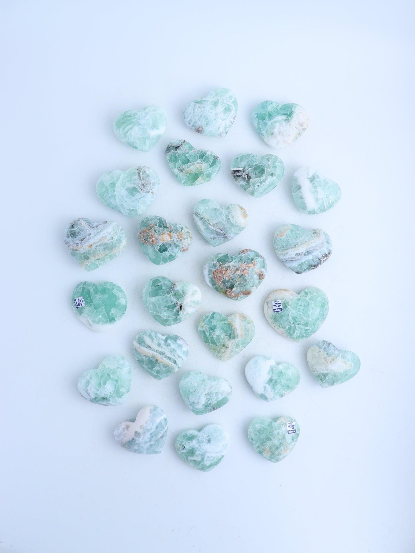 Fluorite Hearts - Expert Wholesale and Supplier of Wholesale Crystals & Bulk Gemstones, ["Fluorite","Hearts","Mexico"]