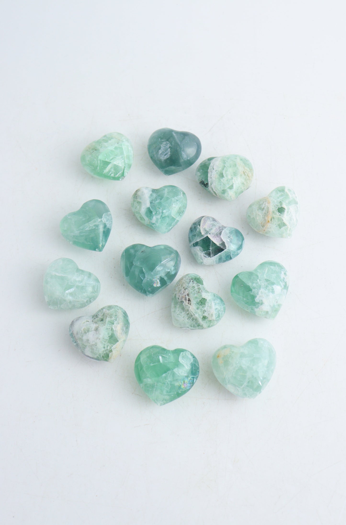 Fluorite Hearts - Expert Wholesale and Supplier of Wholesale Crystals & Bulk Gemstones, ["Fluorite","Hearts","Mexico"]