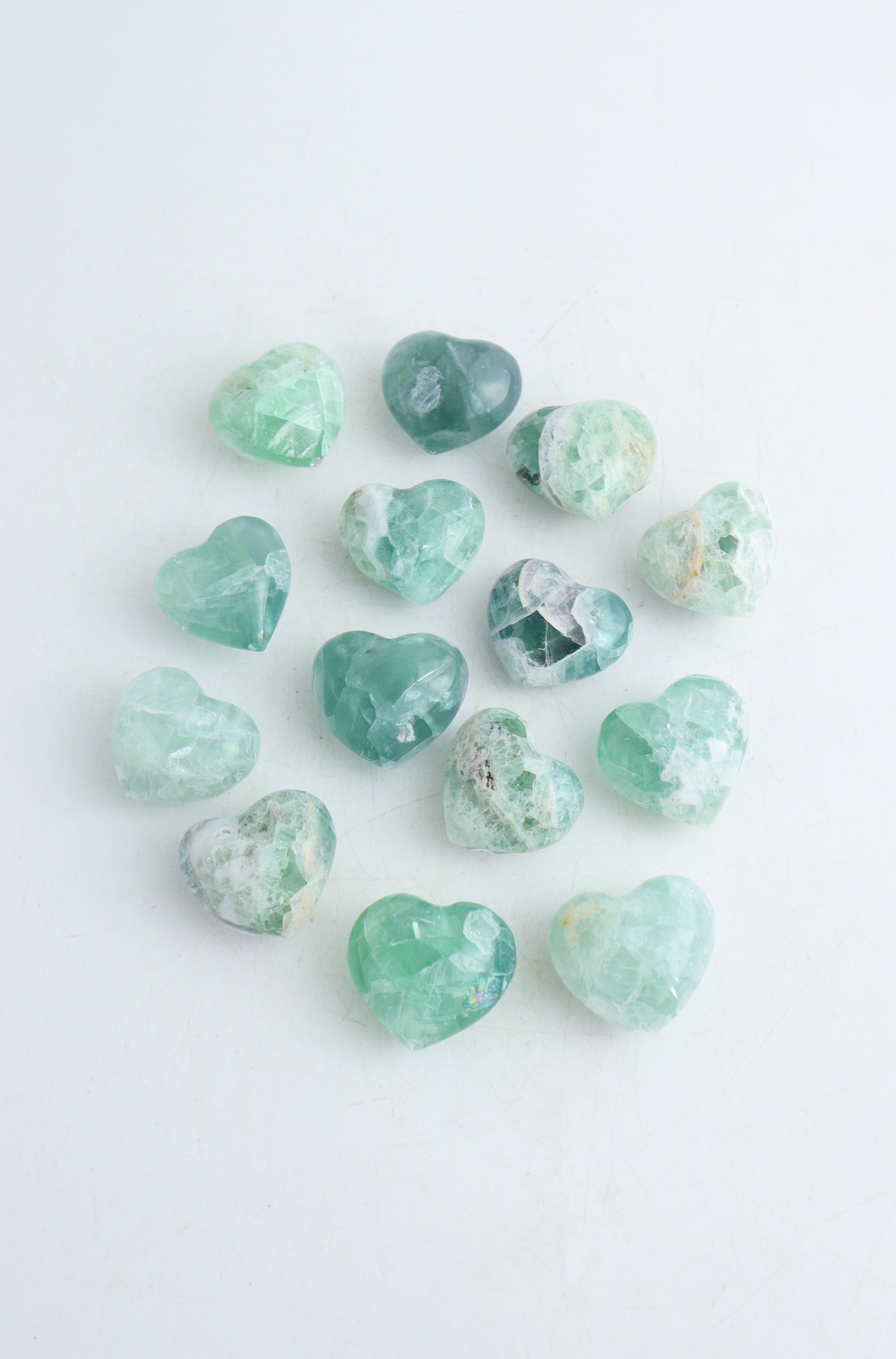 Fluorite Hearts - Expert Wholesale and Supplier of Wholesale Crystals & Bulk Gemstones, ["Fluorite","Hearts","Mexico"]