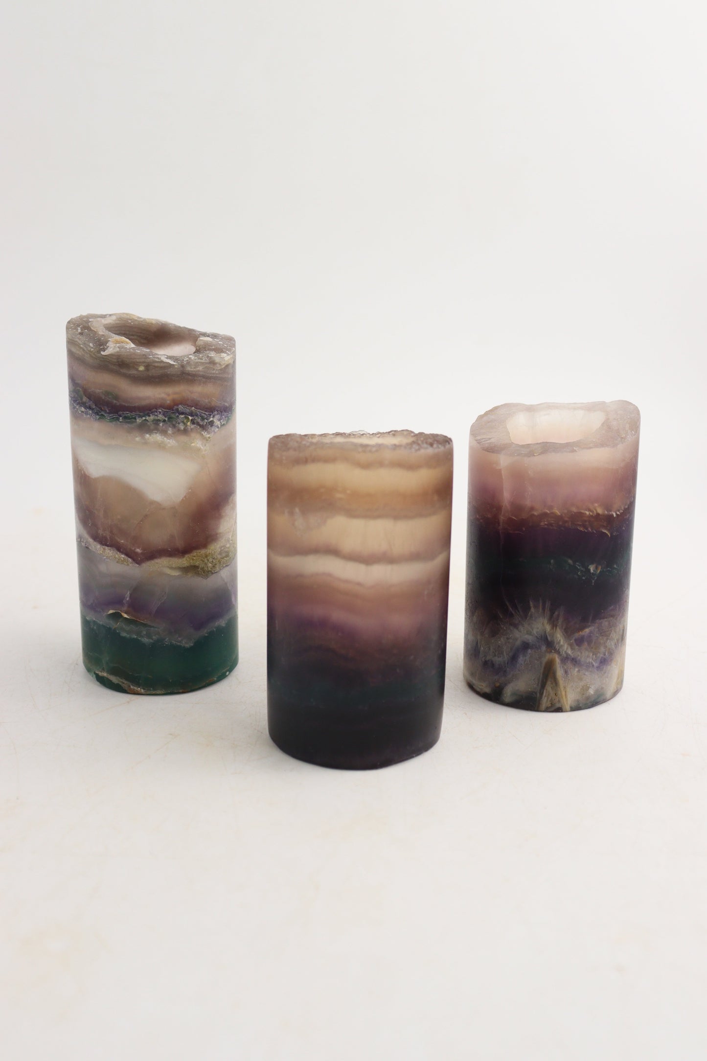 Fluorite Lamps Set of 3 - Expert Supplier of Wholesale Crystals & Bulk Gemstones